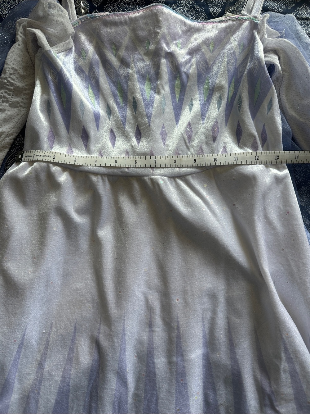 Disney Frozen Girls Lavender and Blue Sparkle Princess Dress size M (7/8) - Picture 10 of 13